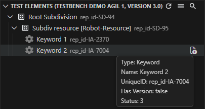 Test Elements View