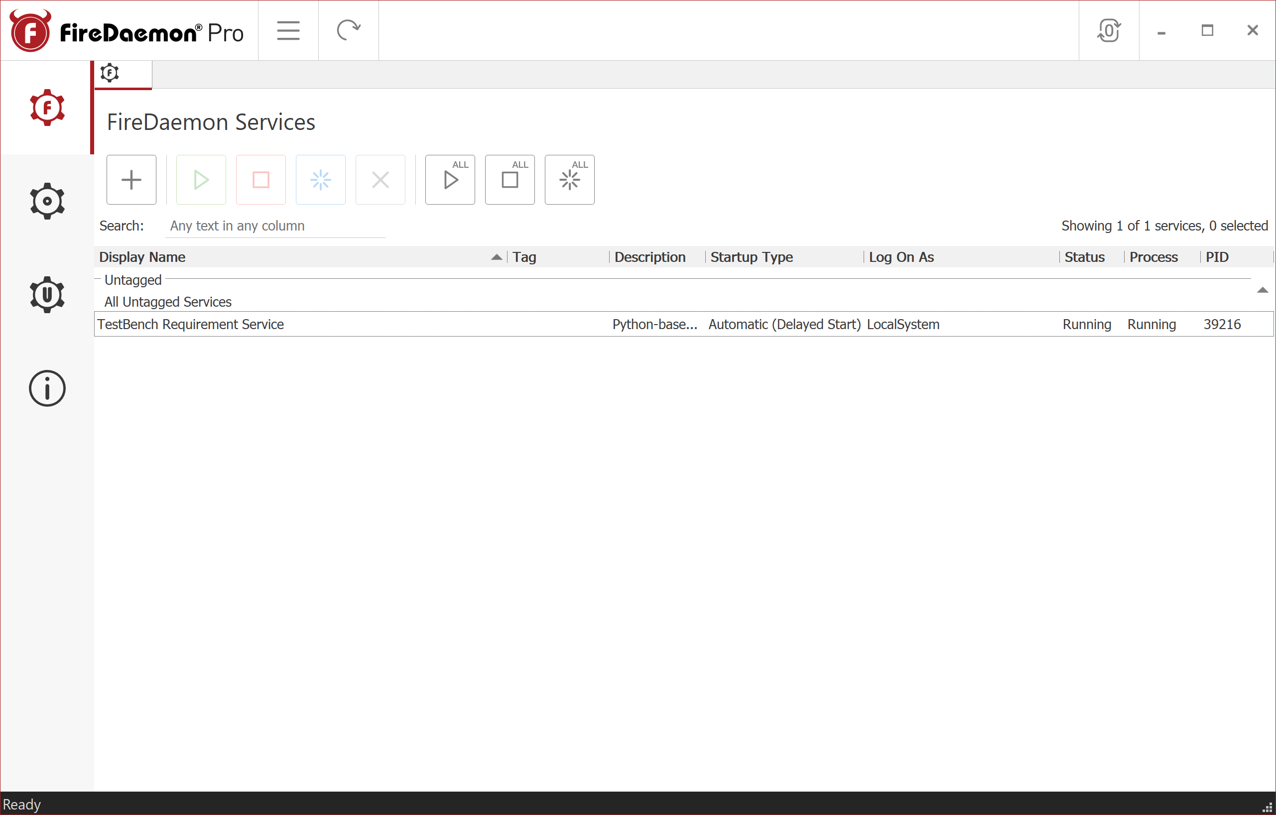 FireDaemon GUI Service Running