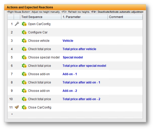 Test Case Set in TestBench